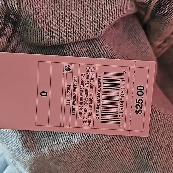 15.Women's Super-High Rise Distressed Straight Jeans - Wild Fable Light Wash - Picture 6 of 7